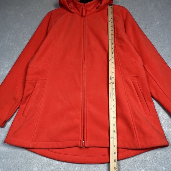 Duluth Trading Shoreline Fleece Jacket Women Large Windproof Heavyweight Hooded - Picture 7 of 11